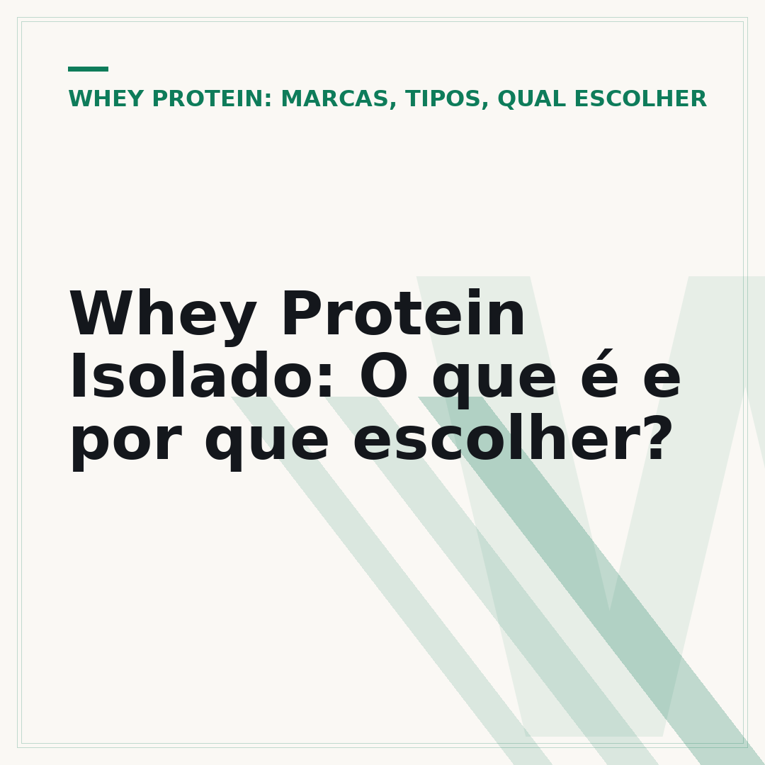 Whey Protein Isolado: O que é e por que escolher?