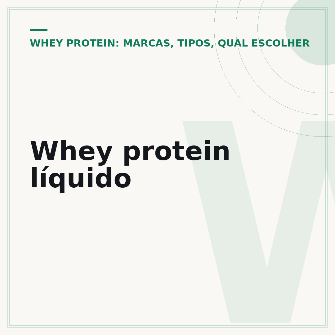 Whey protein líquido