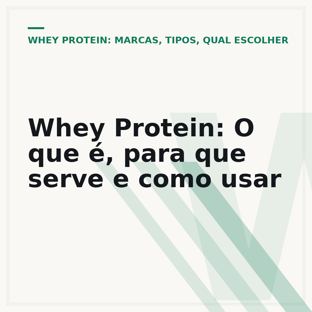 Whey Protein: O que é, para que serve e como usar