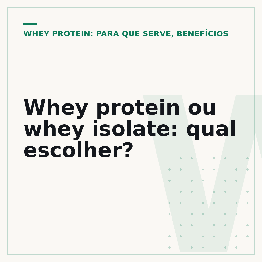 Whey protein ou whey isolate: qual escolher?