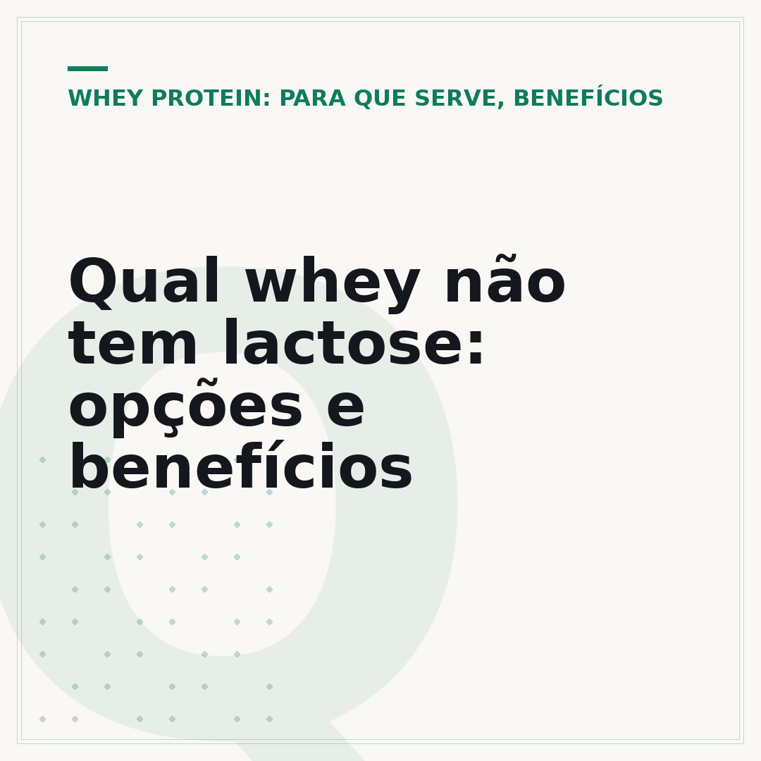 Qual whey não tem lactose: opções e benefícios