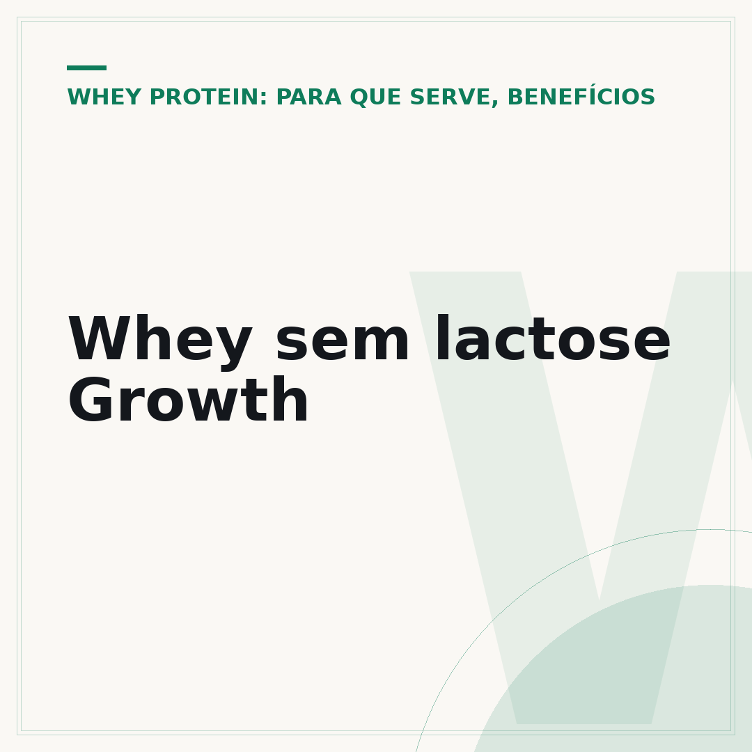 Whey sem lactose Growth