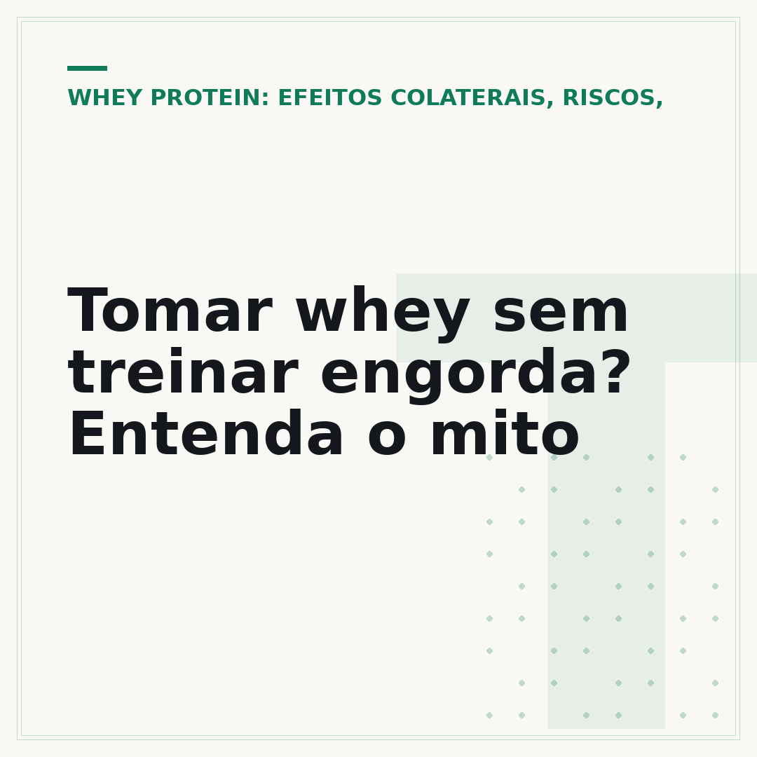 Tomar whey sem treinar engorda? Entenda o mito