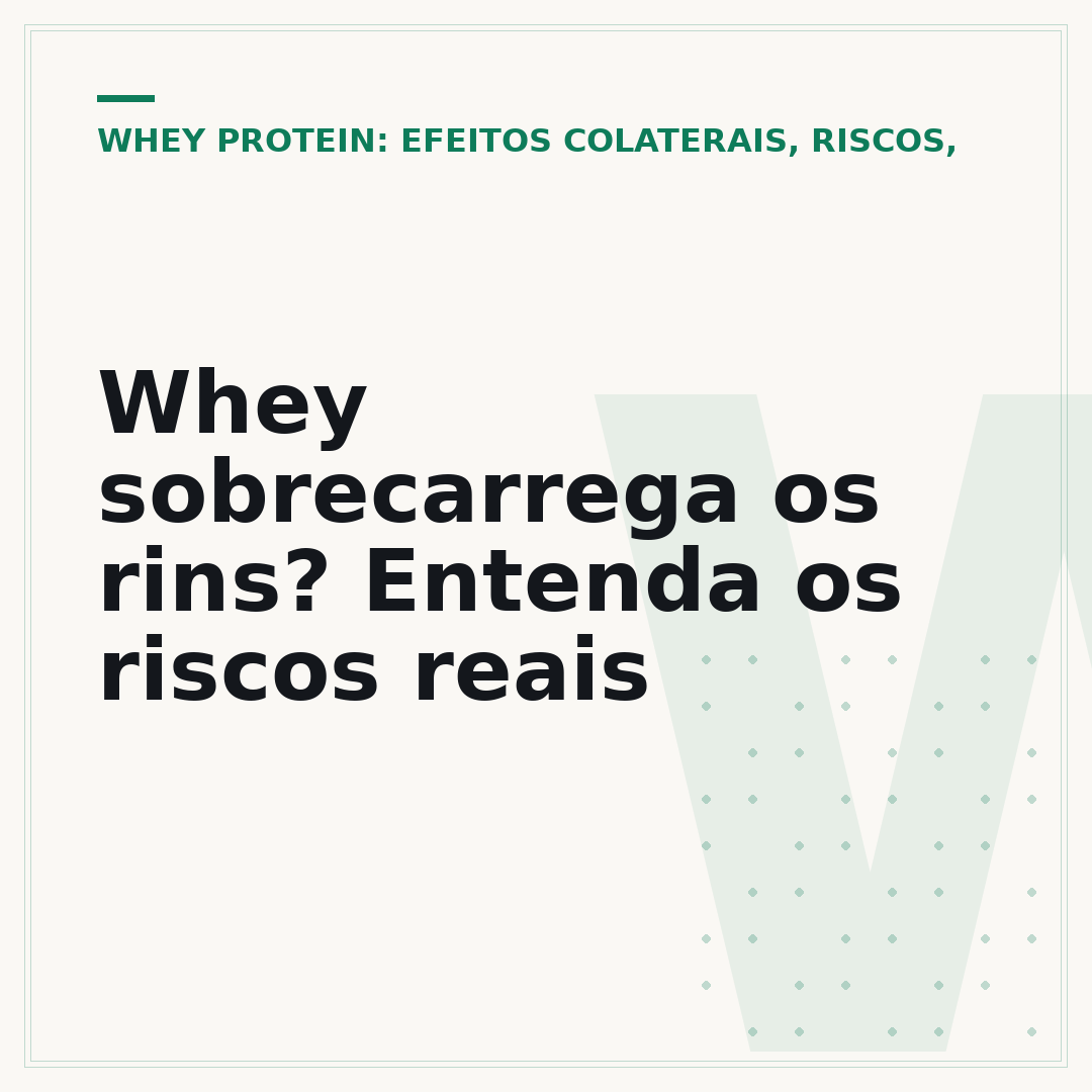 Whey sobrecarrega os rins? Entenda os riscos reais