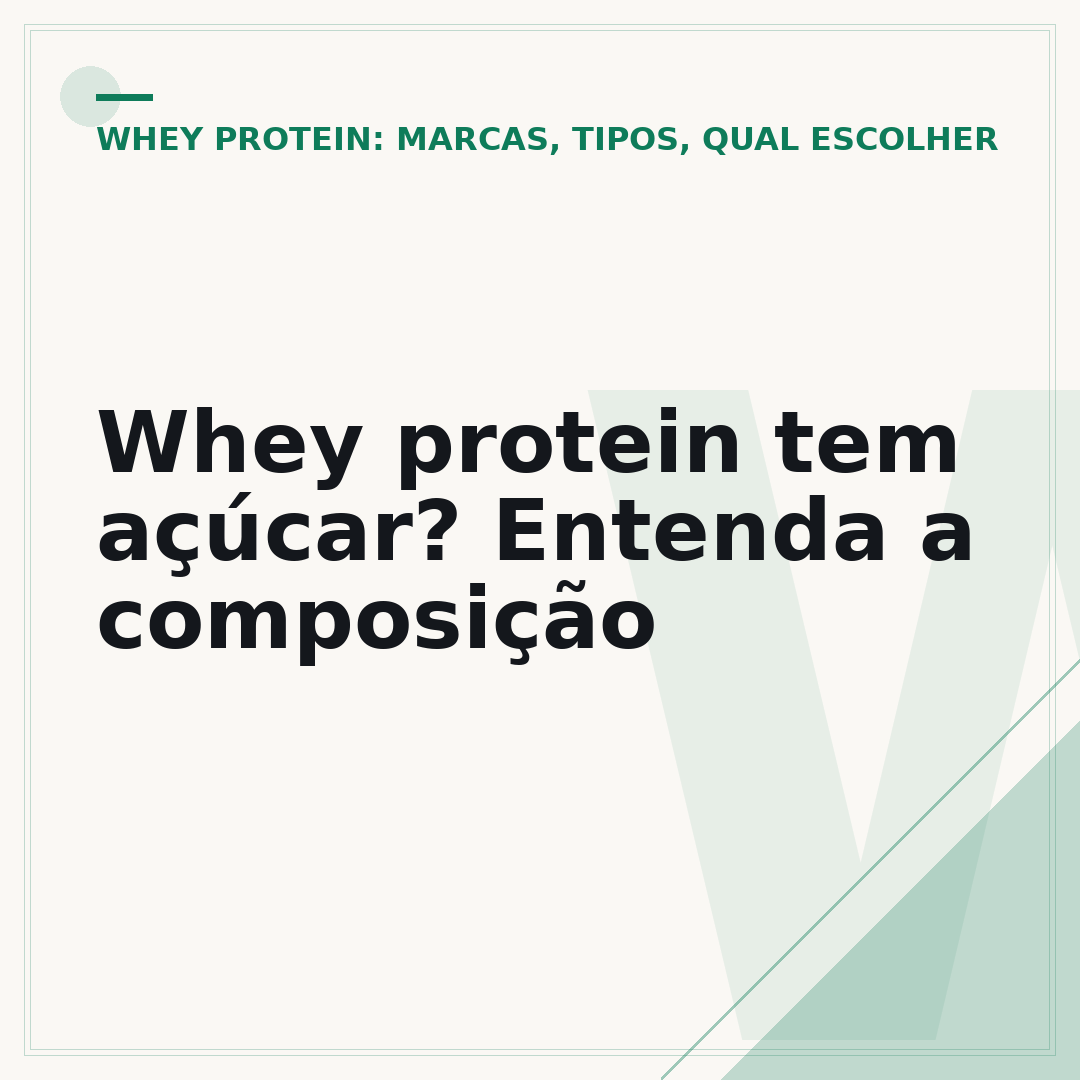 Whey protein tem açúcar? Entenda a composição
