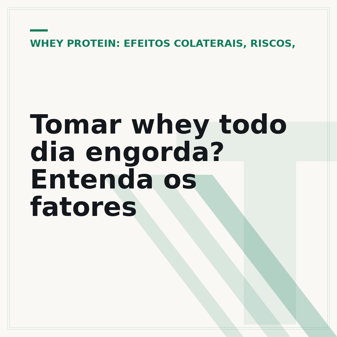 Tomar whey todo dia engorda? Entenda os fatores
