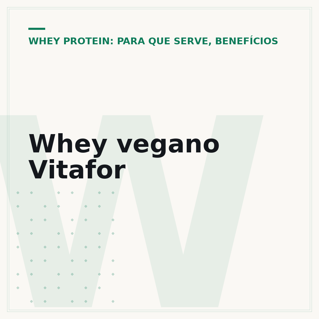 Whey vegano Vitafor