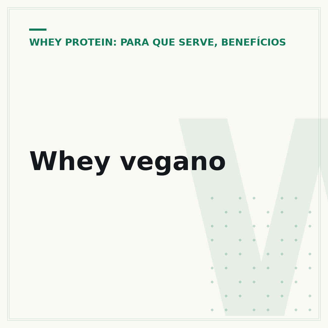 Whey vegano