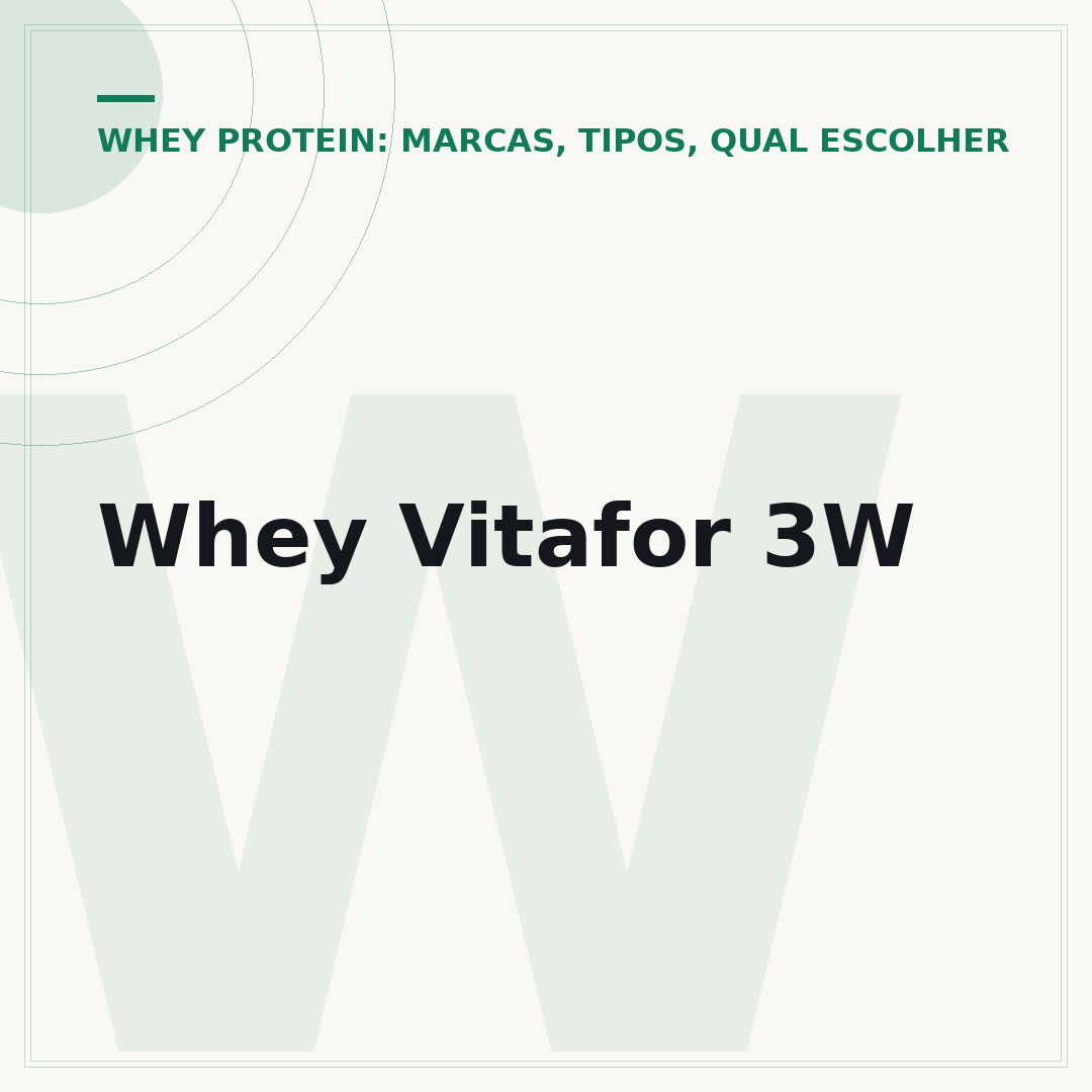 Whey Vitafor 3W