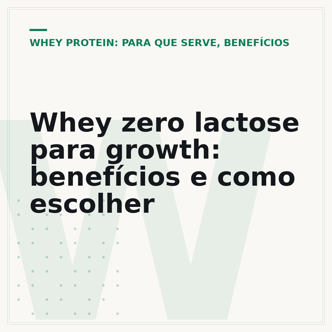 Whey zero lactose para growth: benefícios e como escolher