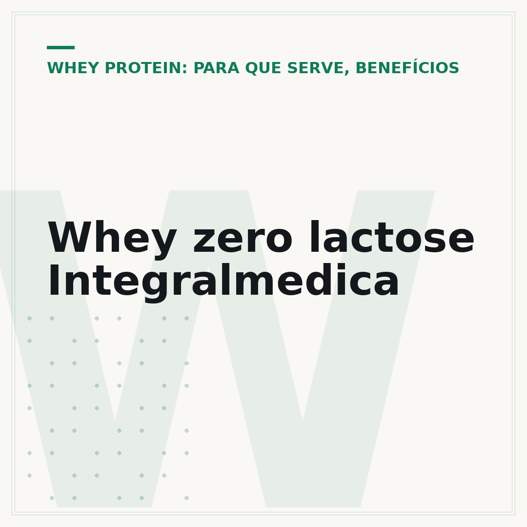 Whey zero lactose Integralmedica