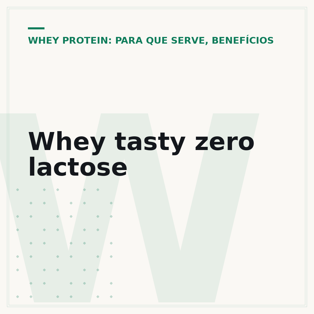 Whey tasty zero lactose