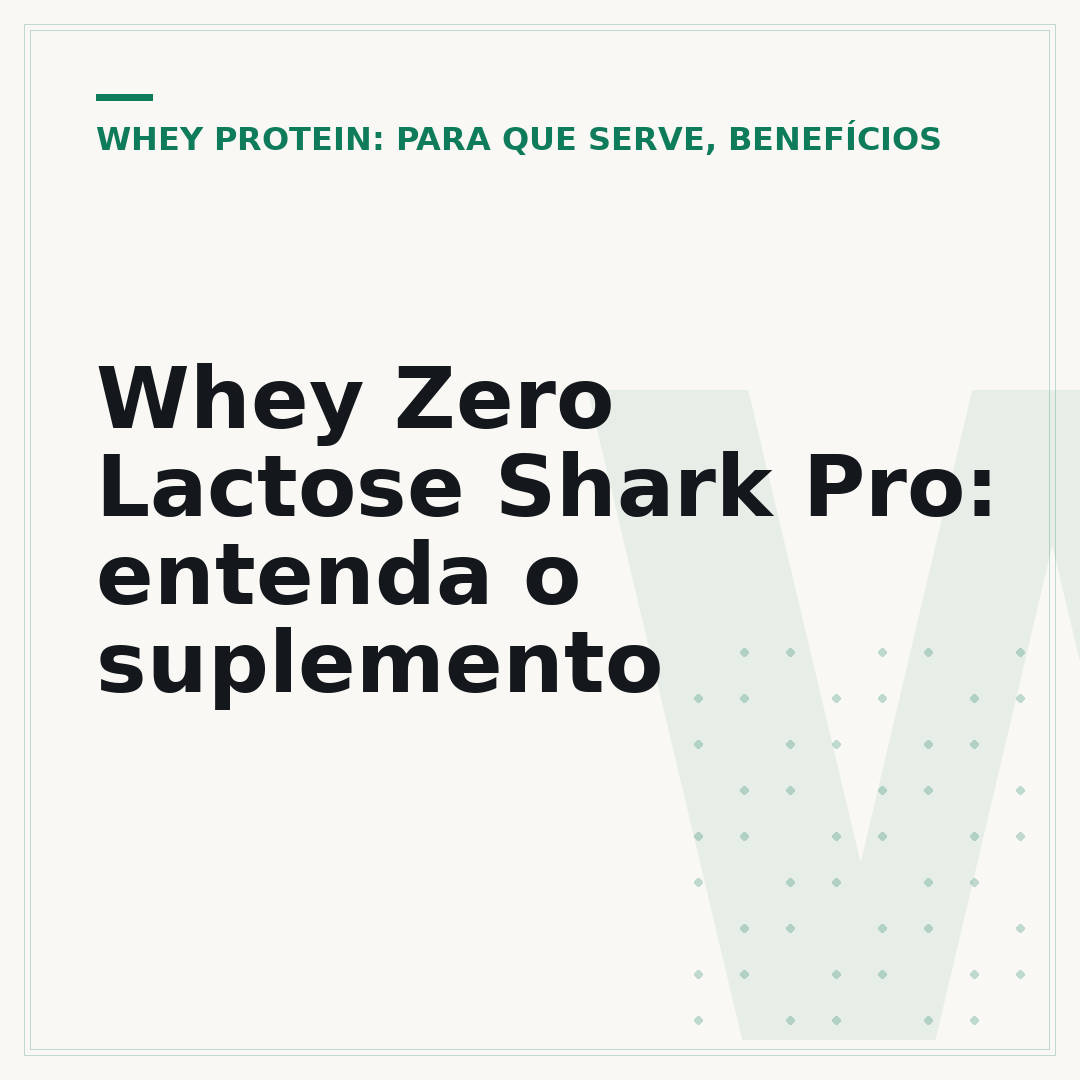 Whey Zero Lactose Shark Pro: entenda o suplemento