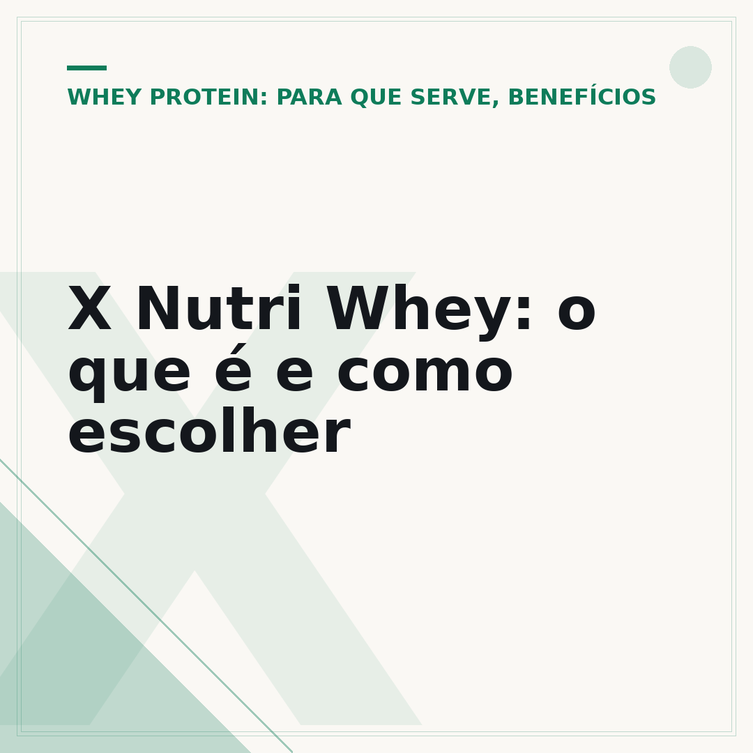 X Nutri Whey: o que é e como escolher