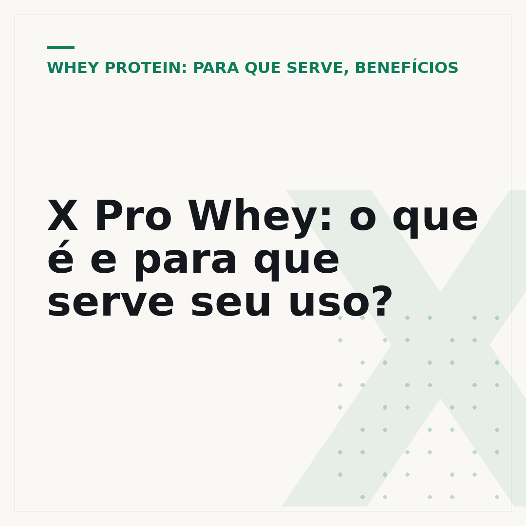 X Pro Whey: o que é e para que serve seu uso?