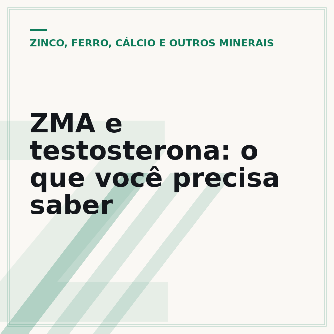 ZMA e testosterona: o que você precisa saber